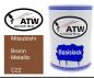 Preview: Mitsubishi, Bronn Metallic, C22: 500ml Lackdose, von ATW Autoteile West.